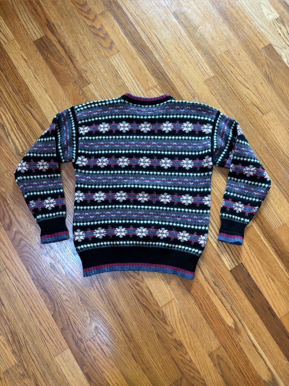 Chaos by Ralph Lauren Vintage winter motif wool sweater size large - Picture 5 of 8